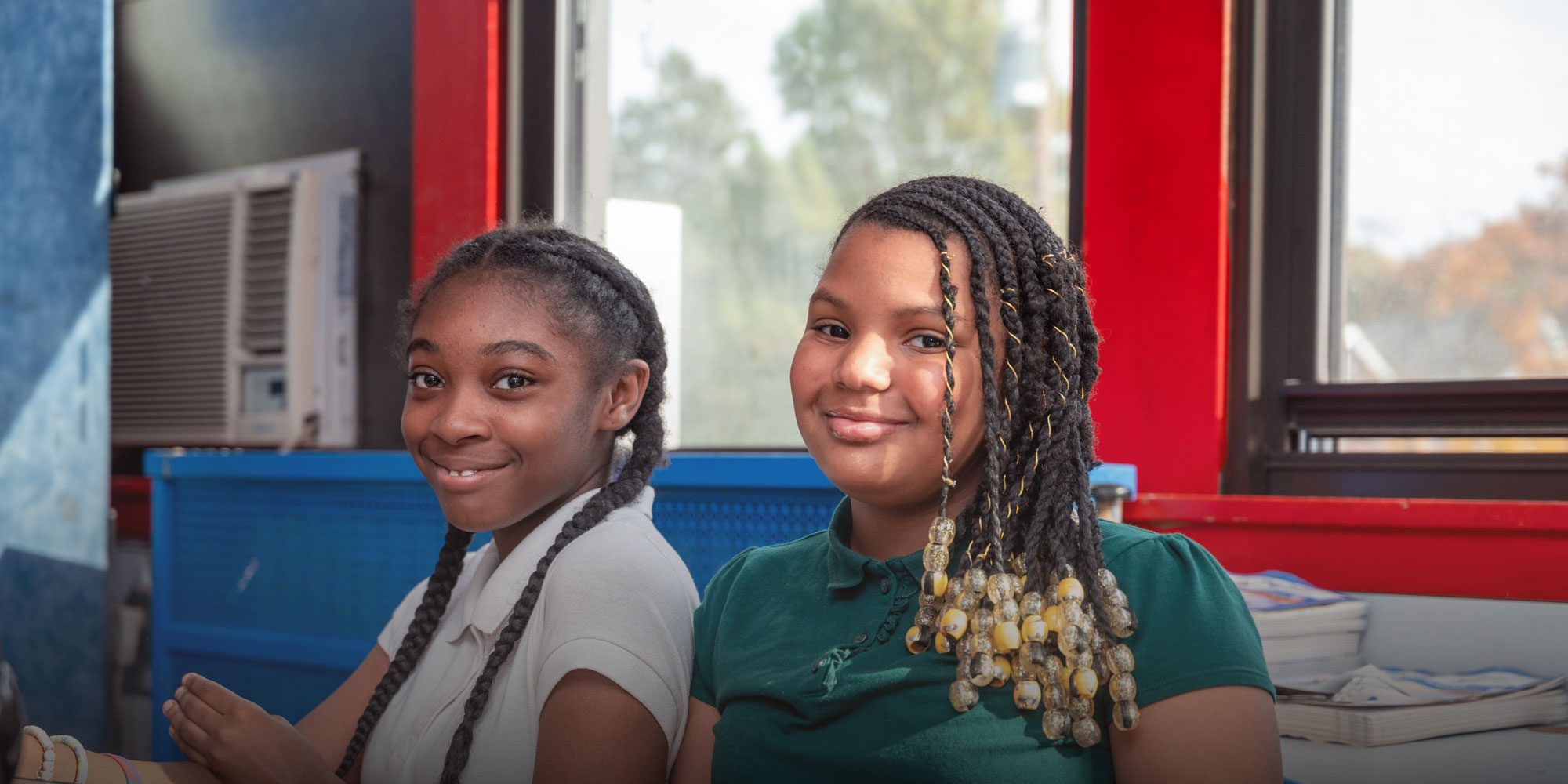 Smiling students